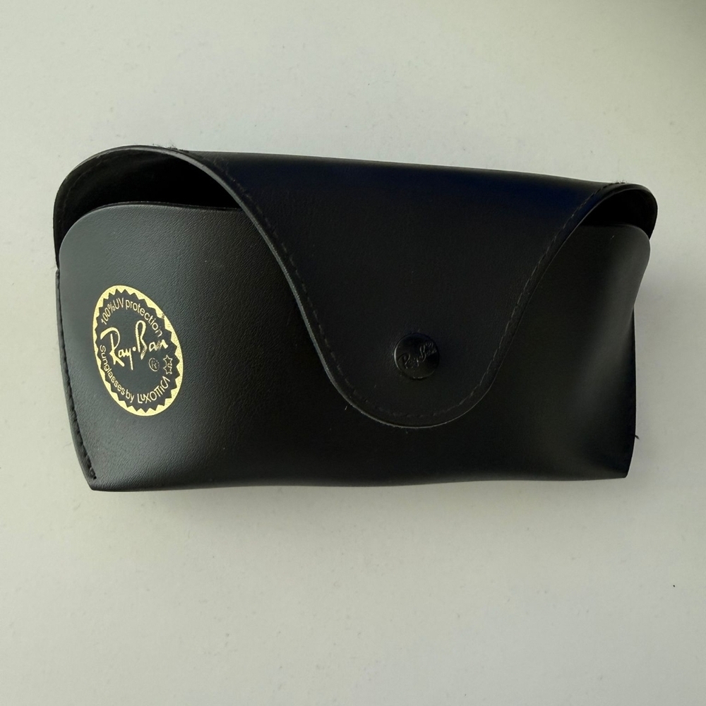 Ray-Ban Black Leather Sunglasses Case